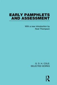 Produktbild: G. D. H. Cole: Early Pamphlets & Assessment (RLE Cole)