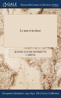 Produktbild: Le mot et la chose