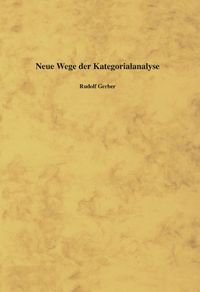 Produktbild: Neue Wege der Kategorialanalyse
