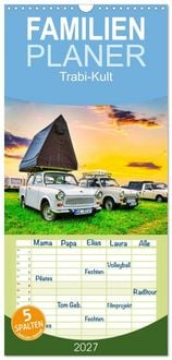 Produktbild: Familienplaner 2027 - Trabi-Kult mit 5 Spalten (Wandkalender, 21 x 45 cm) CALVENDO