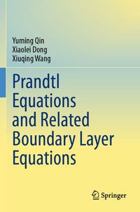 Produktbild: Prandtl Equations and Related Boundary Layer Equations