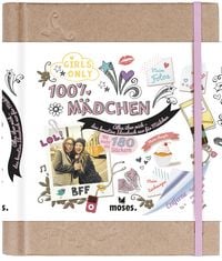 Produktbild: 100% M&auml;dchen: Alles &uuml;ber mich - Das kreative Ideenbuch nur f&uuml;r M&auml;dchen