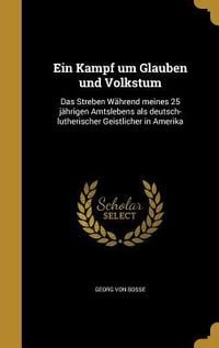 Produktbild: Ein Kampf um Glauben und Volkstum