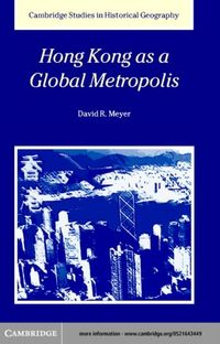 Produktbild: Hong Kong as a Global Metropolis