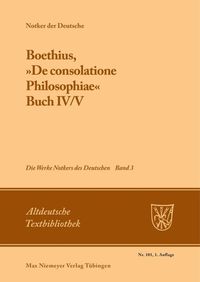 Produktbild: Boethius, &raquo;De consolatione Philosophiae&laquo;