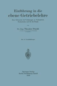 Produktbild: Einf&uuml;hrung in die ebene Getriebelehre