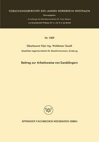 Produktbild: Beitrag zur Arbeitsweise von Sandslingern