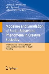 Produktbild: Modeling and Simulation of Social-Behavioral Phenomena in Creative Societies