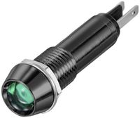 Produktbild: TRU COMPONENTS TC-12358856 LED-Signalleuchte Gr&uuml;n 12 V/DC, 24 V/DC 10mm 40&deg; 1St.