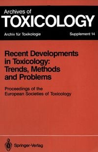 Produktbild: Recent Developments in Toxicology: Trends, Methods and Problems