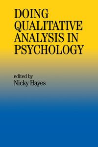 Produktbild: Doing Qualitative Analysis In Psychology