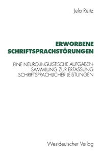 Produktbild: Erworbene Schriftsprachst&ouml;rungen