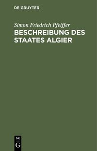 Produktbild: Beschreibung des Staates Algier