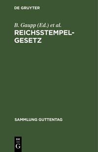 Produktbild: Reichsstempelgesetz