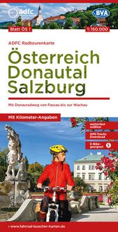 Bild vom Artikel ADFC-Radtourenkarte ÖS1 Österreich Donautal Salzburg 1:150:000, reiß- und wetterfest, E-Bike geeignet, GPS-Tracks Download, mit Bett+Bike Symbolen, mi vom Autor 