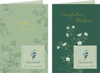 Produktbild: Trauerkarte m.Blumensamen "st.Trauer/Herz.Beileid", sort.