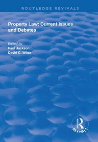 Produktbild: Property Law: Current Issues and Debates