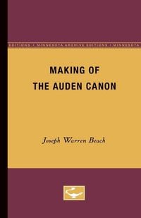 Produktbild: Making of the Auden canon