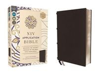 Produktbild: NIV Application Bible, Genuine Leather, Calfskin, Black, Red Letter, Comfort Print
