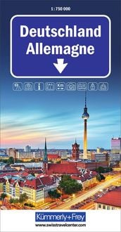 Produktbild: K&uuml;mmerly+Frey Strassenkarte Deutschland 1:750.000