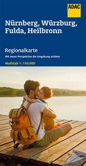Produktbild: ADAC Regionalkarte Blatt 12 N&uuml;rnberg, W&uuml;rzburg, Fulda