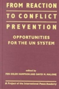 Produktbild: From Reaction to Conflict Prevention