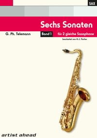 Bild vom Artikel Sechs Sonaten - Band 1 - für zwei gleiche Saxophone von Georg Philipp Telemann. Spielbuch. Musiknoten. vom Autor Georg Philipp Telemann
