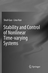 Produktbild: Stability and Control of Nonlinear Time-varying Systems