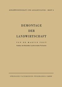 Produktbild: Demontage der Landwirtschaft