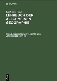 Produktbild: Allgemeine Wirtschafts- und Verkehrsgeographie