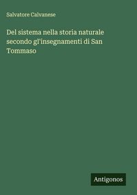 Produktbild: Del sistema nella storia naturale secondo gl'insegnamenti di San Tommaso