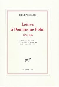 Produktbild: Lettres a Dominique Rolin (1958-1980)