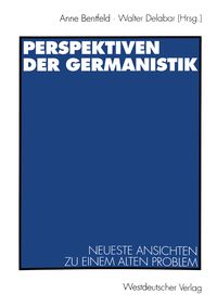Produktbild: Perspektiven der Germanistik