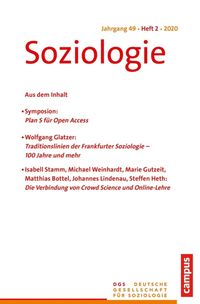 Produktbild: Soziologie 2/2020