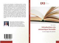 Produktbild: Introduction &agrave; la s&eacute;mantique formelle