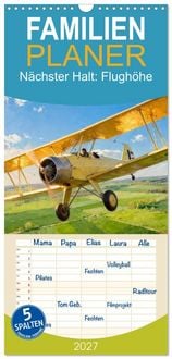 Produktbild: Familienplaner 2027 - N&auml;chster Halt: Flugh&ouml;he mit 5 Spalten (Wandkalender, 21 x 45 cm) CALVENDO