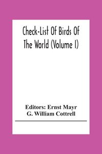 Produktbild: Check-List Of Birds Of The World (Volume I)