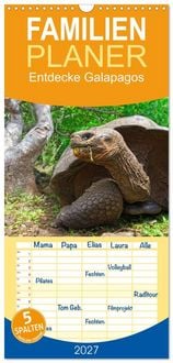 Produktbild: Familienplaner 2027 - Entdecke Galapagos mit 5 Spalten (Wandkalender, 21 x 45 cm) CALVENDO