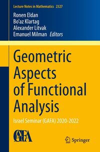 Bild vom Artikel Geometric Aspects of Functional Analysis vom Autor 