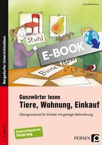 Produktbild: Ganzw&ouml;rter lesen: Tiere, Wohnung, Einkauf