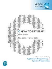 Produktbild: C How to Program: With Case Studies introducing Applications Programming and Systems Programming, Global Edition
