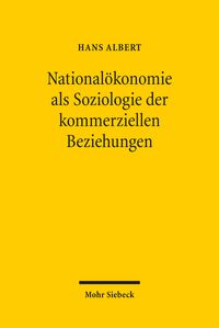 Produktbild: National&ouml;konomie als Soziologie der kommerziellen Beziehungen