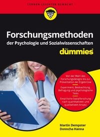 Produktbild: Forschungsmethoden der Psychologie und Sozialwissenschaften für Dummies