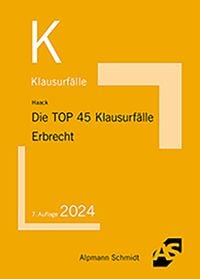 Produktbild: Die TOP 45 Klausurf&auml;lle Erbrecht
