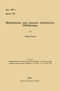 Produktbild: Rhythmische und schwach rhythmische Abbildungen