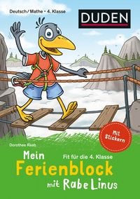 Produktbild: Mein Ferienblock mit Rabe Linus &ndash; Fit f&uuml;r die 4. Klasse