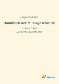Produktbild: Handbuch der Musikgeschichte