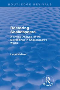 Produktbild: Restoring Shakespeare