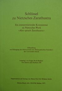 Produktbild: Schl&uuml;ssel zu Nietzsches Zarathustra
