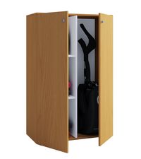 Produktbild: Holz Besenschrank Staubsauger Putzschrank Lona L